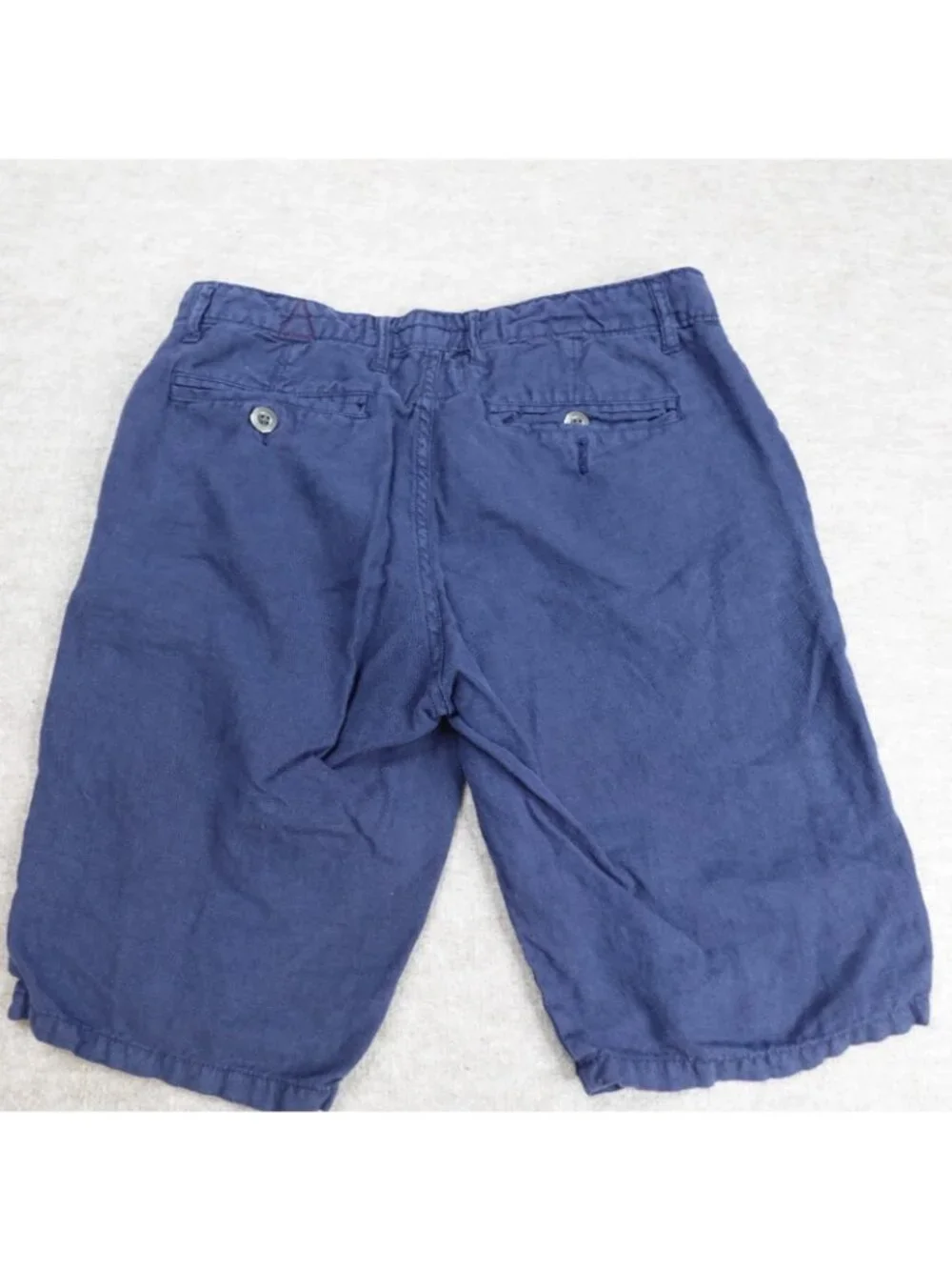 Paperbacks Mens Shorts 32 Blue 100% Linen 11